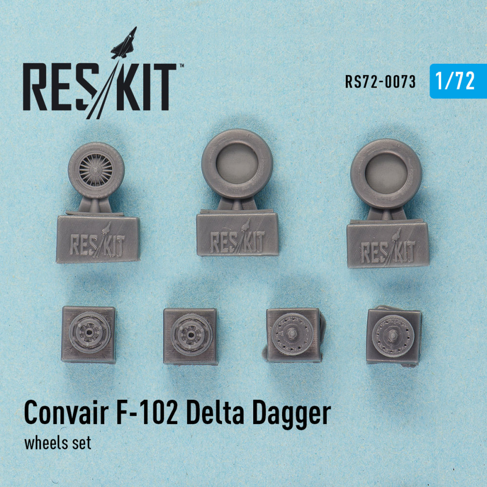 1/72 F-102 Delta Dagger wheels set (HAS,MENG)