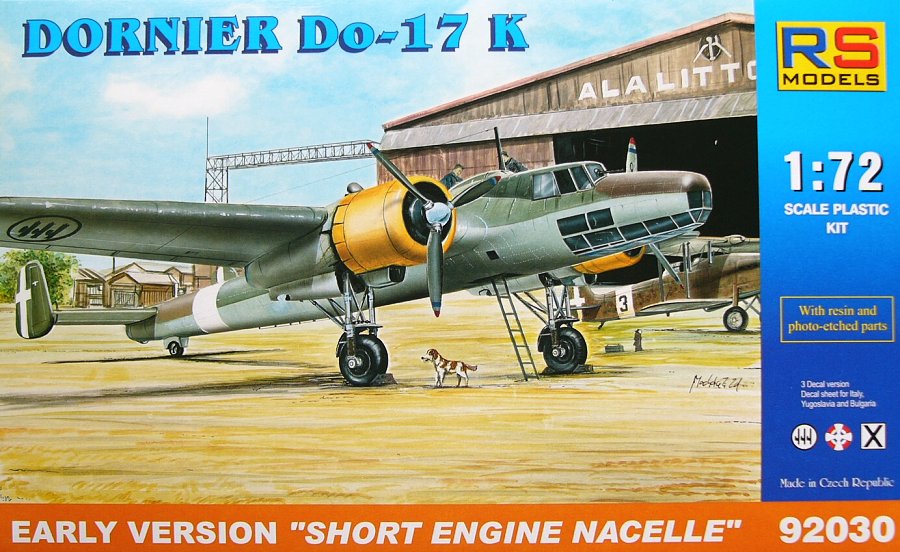 1/72 Dornier Do-17K Early (Bulgaria,Italy,Yugosl.)