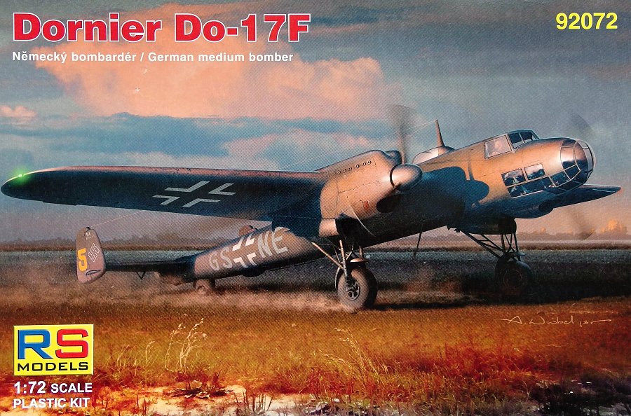 1/72 Dornier Do-17F German Medium Bomber (4x camo)