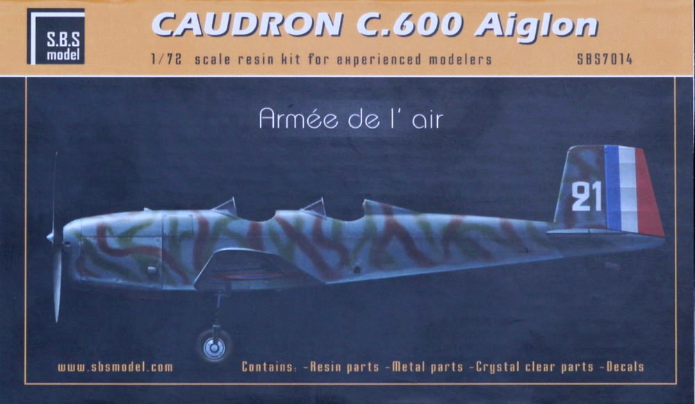 1/72 Caudron C.600 Aiglon - France (resin kit)