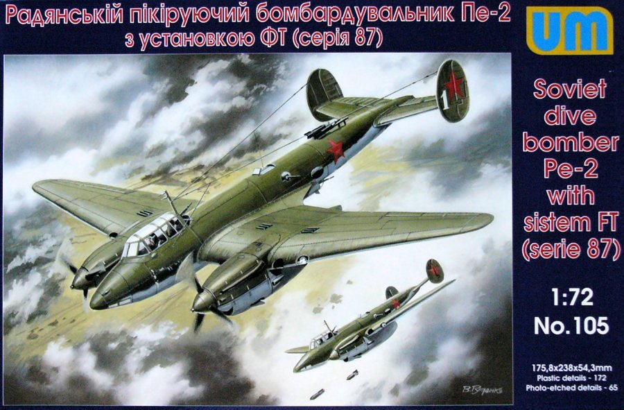 1/72 Pe-2 Soviet dive bomber with FT (serie 87)