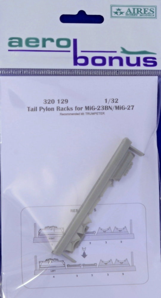 1/32 Tail pylon racks for MiG-23B/MiG-27 (TRUMP)