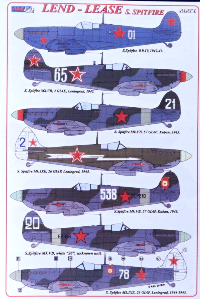 1/48 Decals S.Spitfire, Lend-Lease Pt.I (re-edit.)