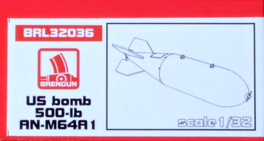 1/32 US bomb 500-lb AN-M64A1 (4 pcs.)