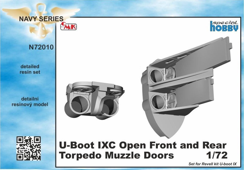 1/72 U-Boot IXC Open Front&Rear Torp. Muzzle Doors