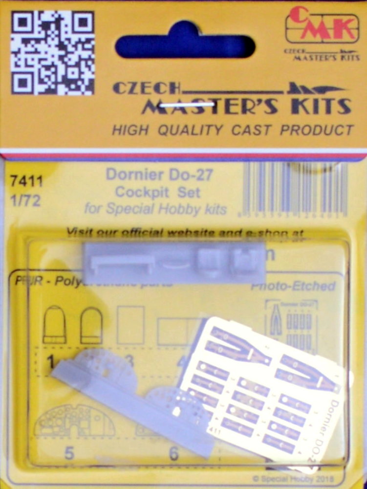 1/72 Dornier Do-27 Cockpit Set (SP.HOBBY)