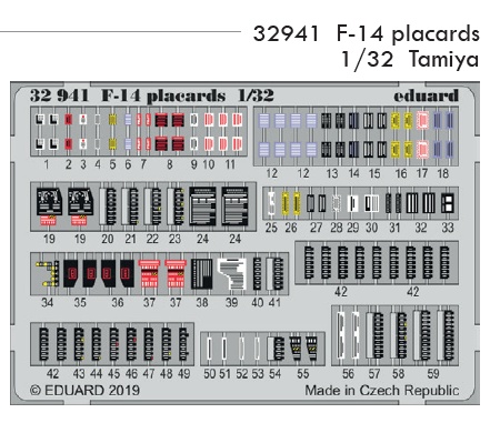 SET F-14 placards (TAM)