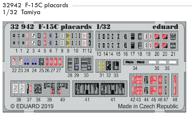 SET F-15C placards (TAM)