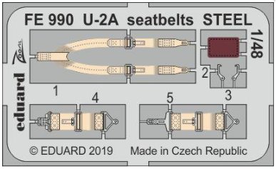 1/48 U-2A seatbelts STEEL (AFV)