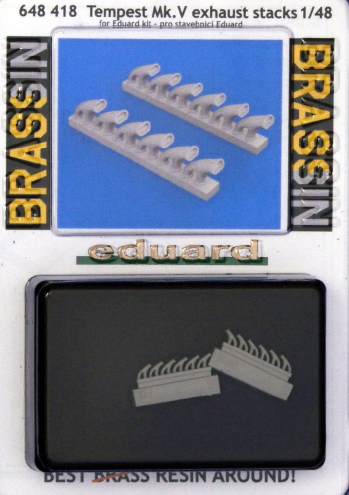 BRASSIN 1/48 Tempest Mk.V exhaust stacks (EDU)