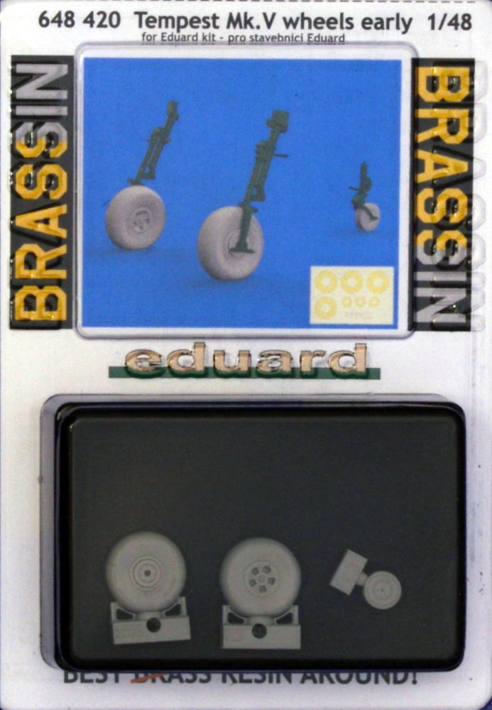 BRASSIN 1/48 Tempest Mk.V wheels early (EDU)