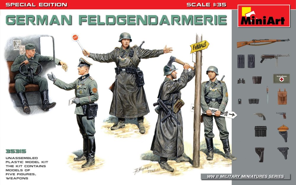 1/35 German Feldgendarmerie (5 fig. + weapons)