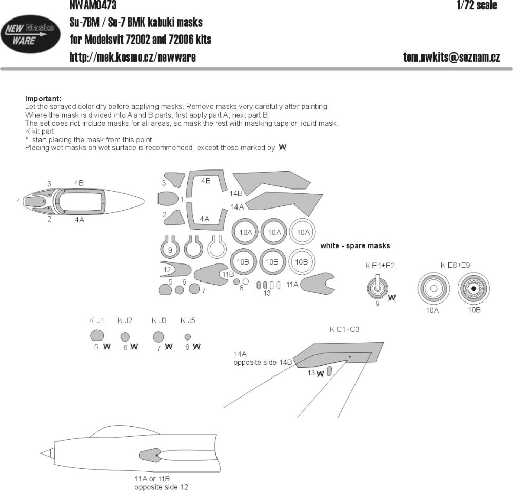 1/72 Mask Su-7BM/BMK (MSVIT)