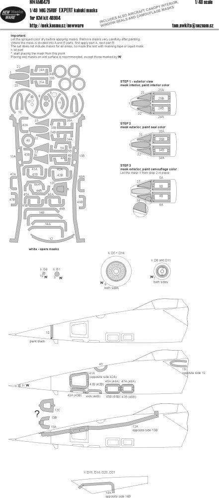 1/48 Mask MiG-25RBF EXPERT (ICM)