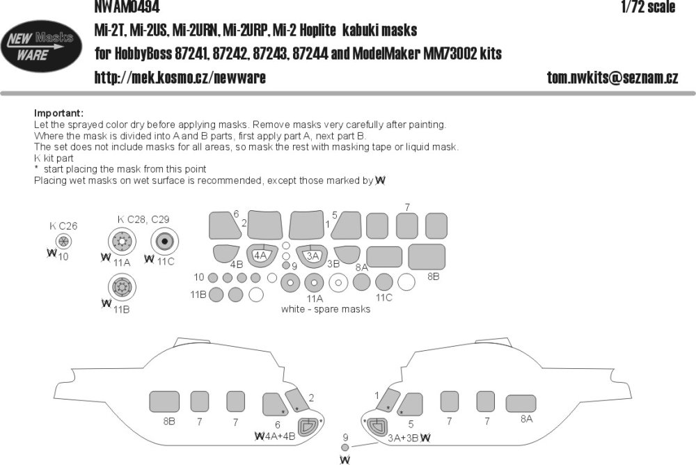 1/72 Mask Mi-2 T/US/URN/URP/Hoplite (HOBBYB)