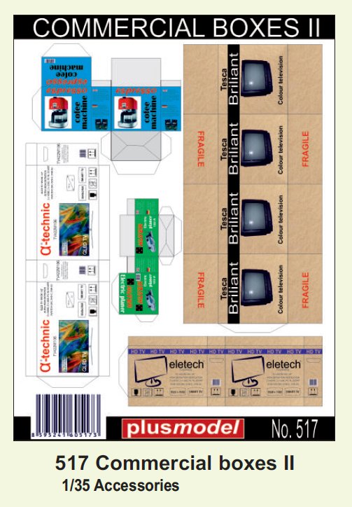 1/35 Commercial Boxes II. (paper set)