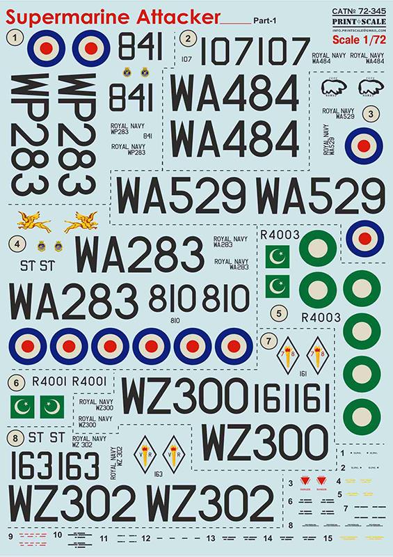 1/72 Supermarine Attacker Pt.1 (wet decals)