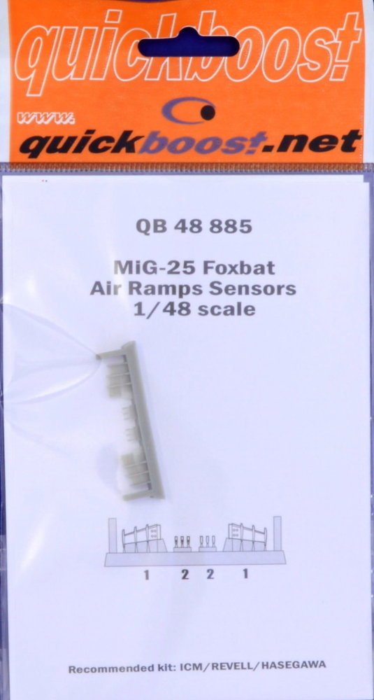 1/48 MiG-25 Foxbat air ramps sensors (ICM/REV/HAS)