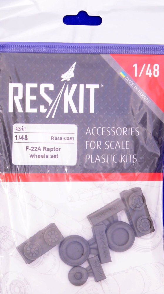 1/48 F-22A Raptor wheels set (ACAD,HAS,REV,ITAL)