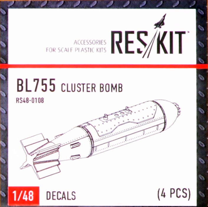 1/48 BL755 Cluster Bomb (4 pcs.)