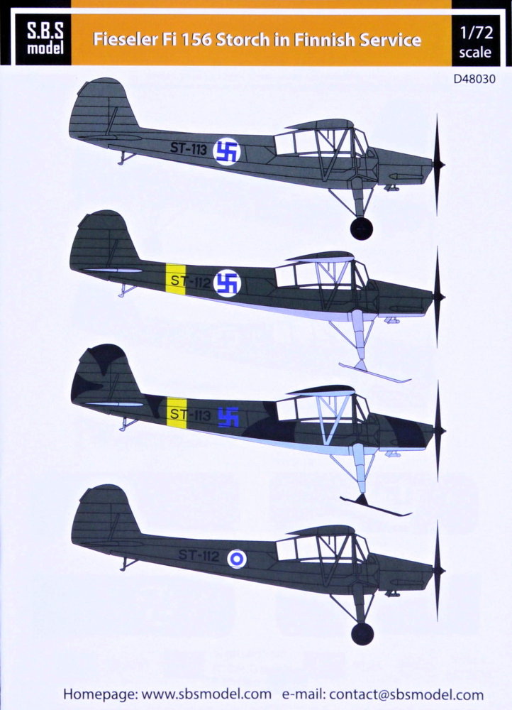 1/48 Decal Fiesler Fi 156 Storch (Finnish Service)