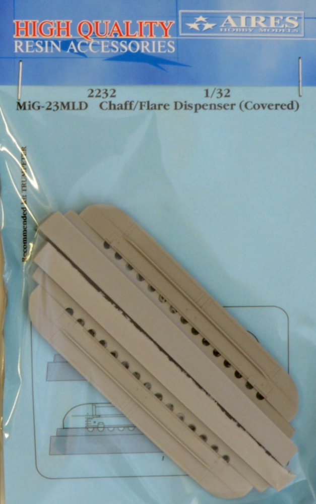 1/32 MiG-23MLD chaff/flare dispenser- covered