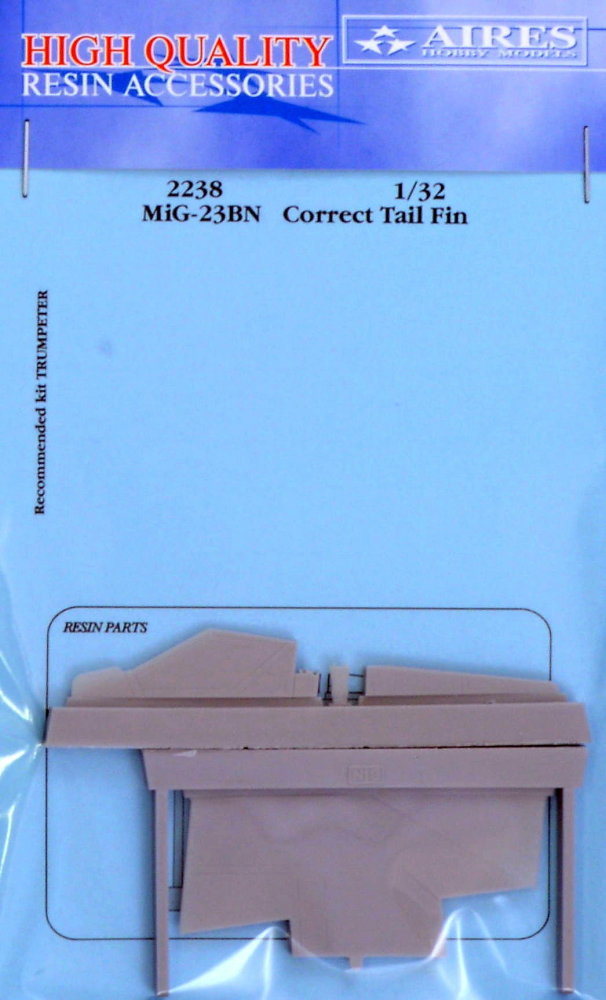 1/32 MiG-23BN correct tail fin (TRUMP)