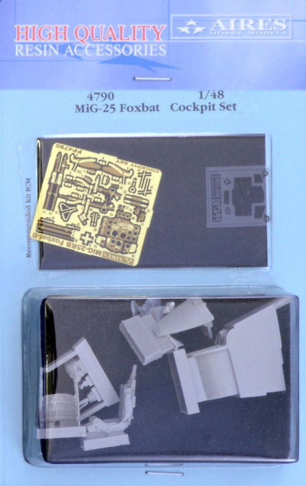 1/48 MiG-25RB Foxbat-B cockpit set (ICM)