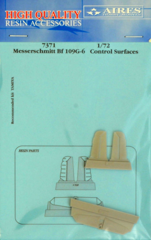 1/72 Bf 109G-6 control surfaces (TAM)