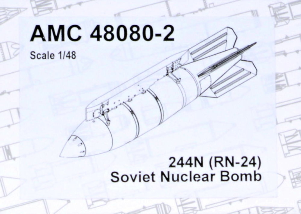 1/48 244N (RN-24) Soviet Nuclear Bomb w/ BD3-56