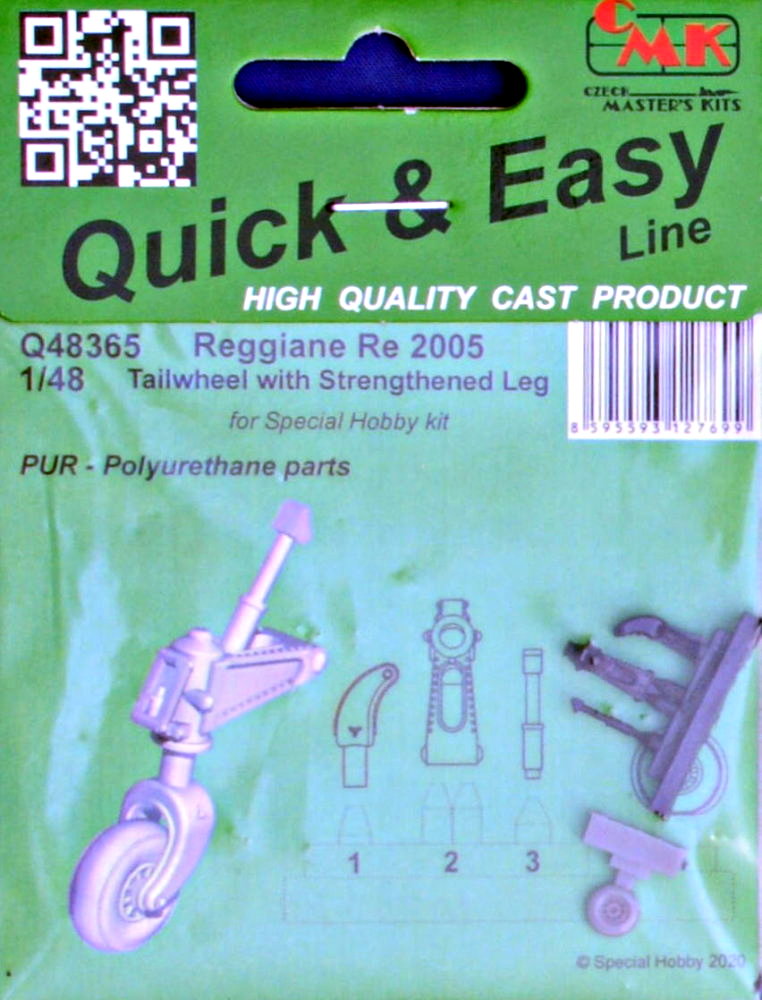 1/48 Re 2005 Tailwheel w/ strengthened leg (SPH)