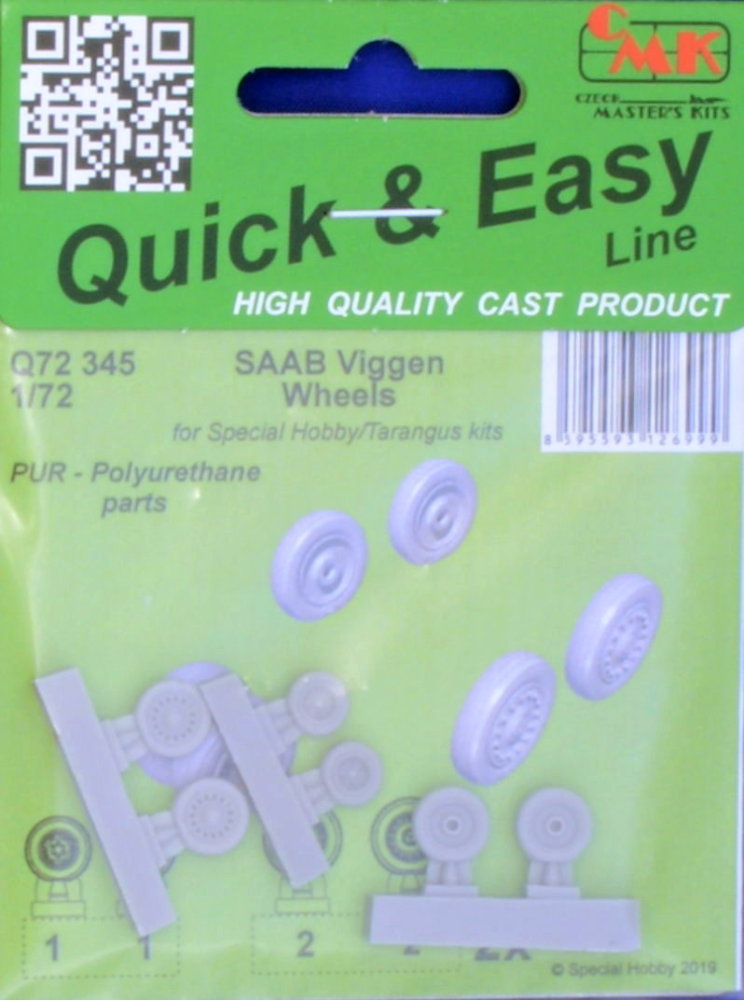 1/72 SAAB Viggen Wheels (SP.H./TARA)