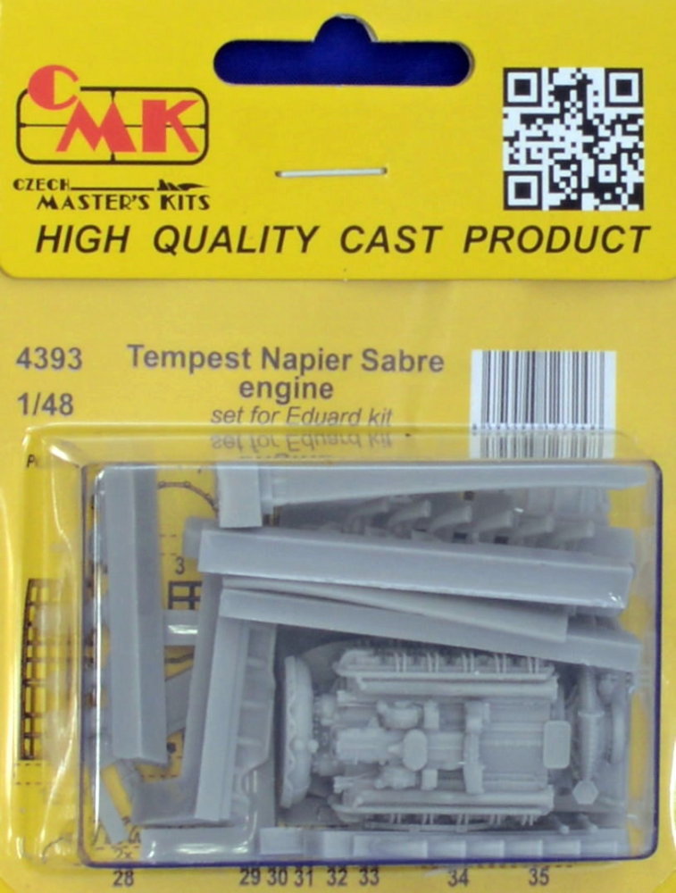 1/48 Tempest Napier Sabre engine, upper half (EDU)