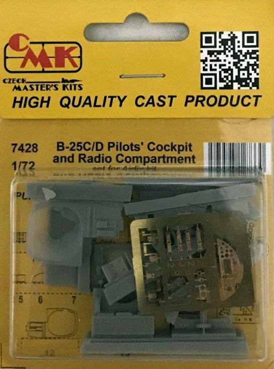 1/72 B-25C/ D Pilots' Cockpit & Radio Compartment