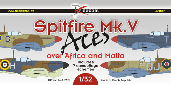 1/32 Spitfire Mk.V ACES ov.Malta/Africa (7x camo)