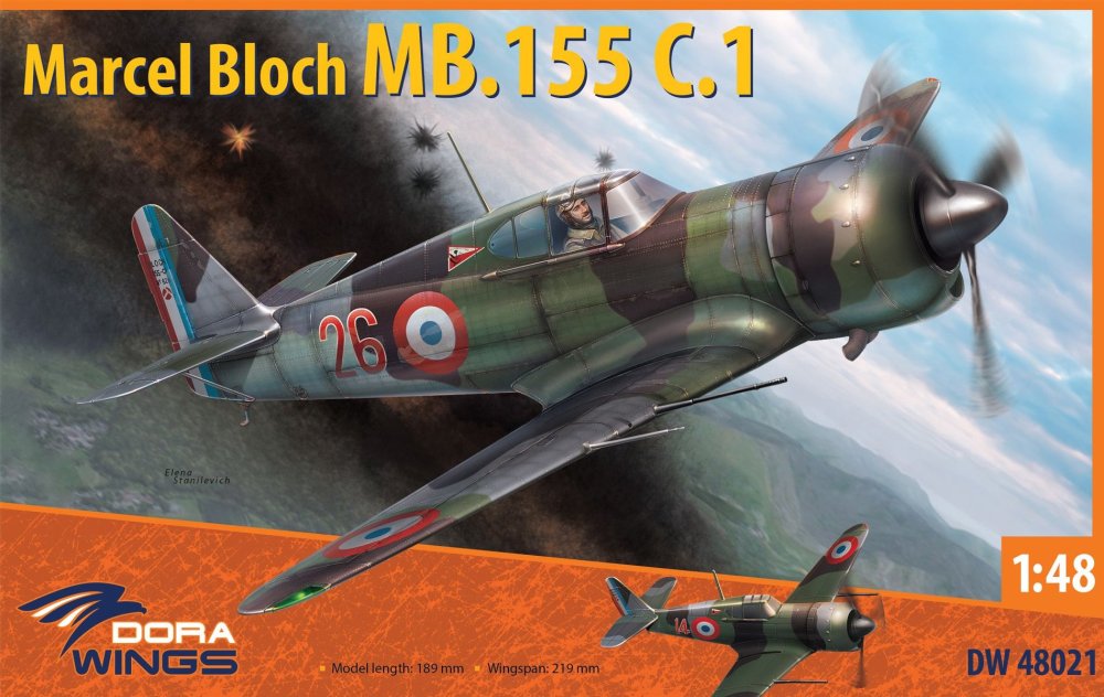 1/48 Marcel Bloch MB-155C.1 (4x camo)