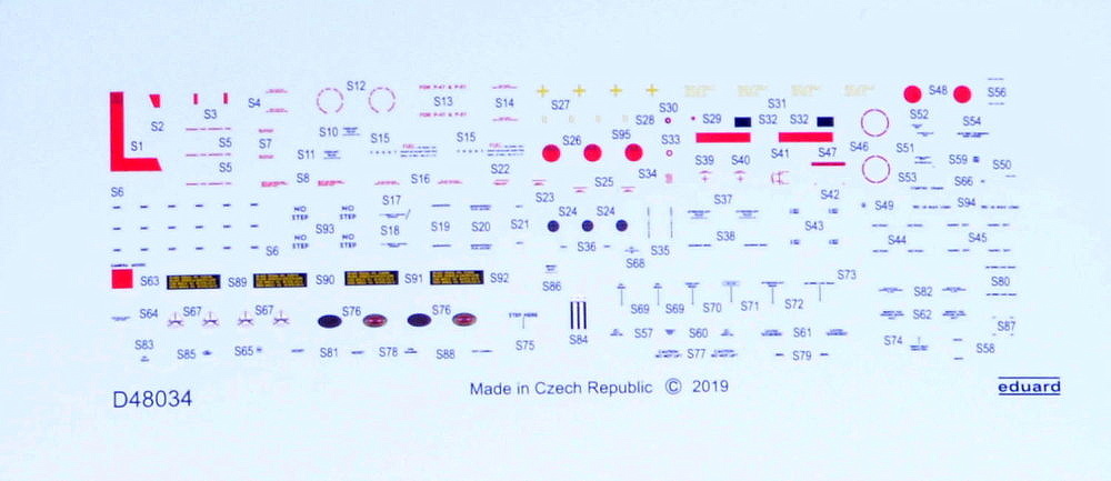 Decals 1/48 P-51D stencils