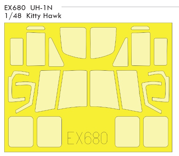 Mask 1/48 UH-1N (KITTYH)