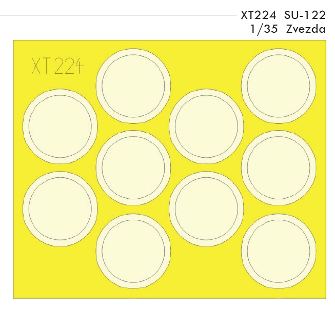 Mask 1/35 SU-122 (ZVE)