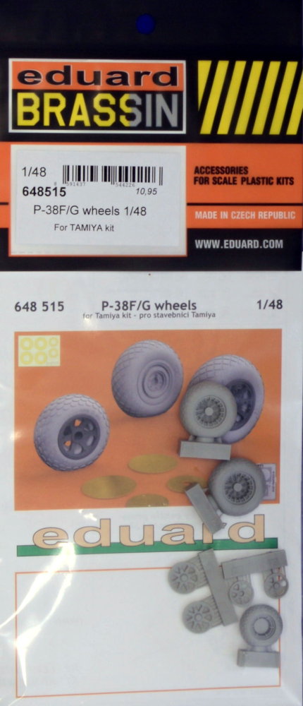 BRASSIN 1/48 P-38F/G wheels (TAM)