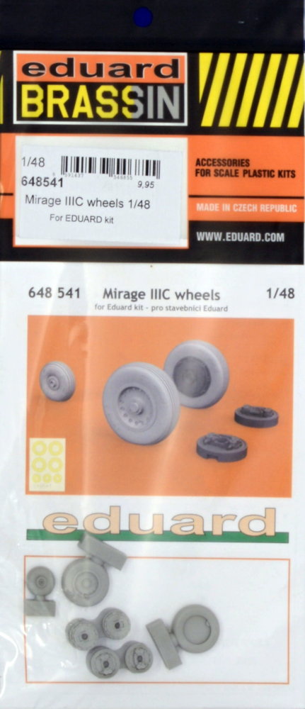 BRASSIN 1/48 Mirage IIIC wheels (EDU)