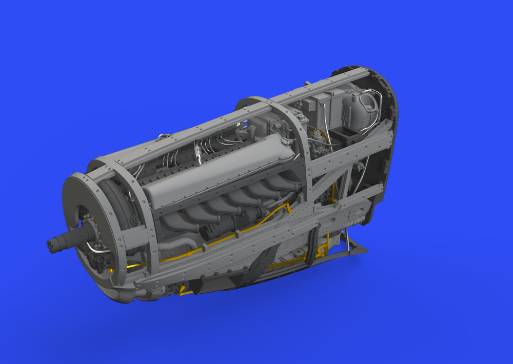 BRASSIN 1/48 P-51D engine (EDU)