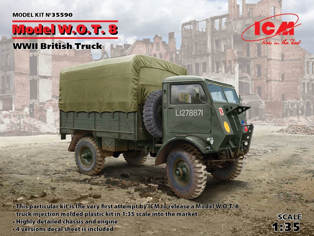 1/35 Model W.O.T. 8 British Truck WWII (4x camo)