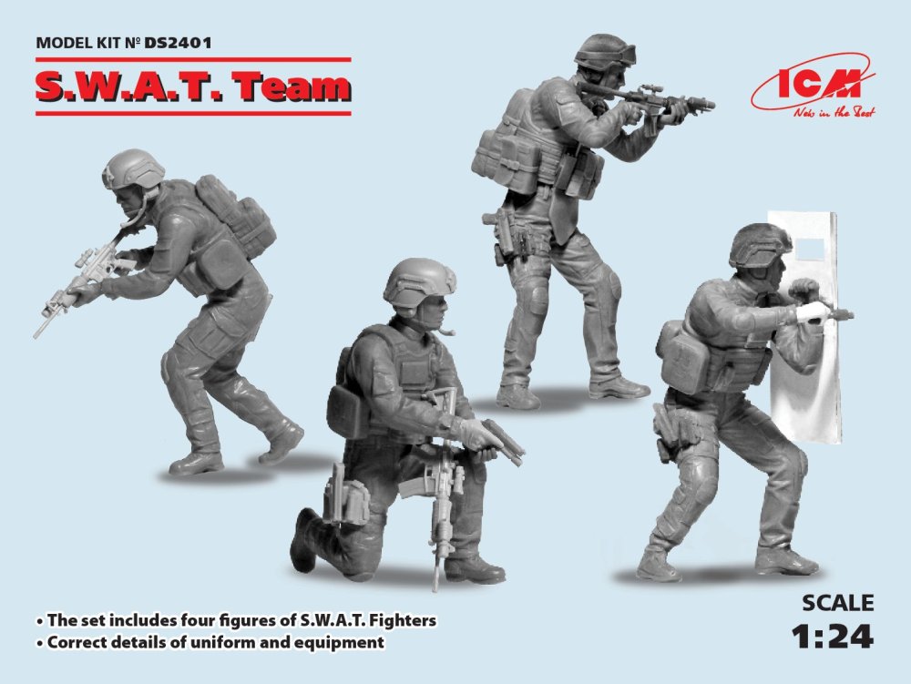 1/24 S.W.A.T. Team - DIORAMA SET (4 fig.)