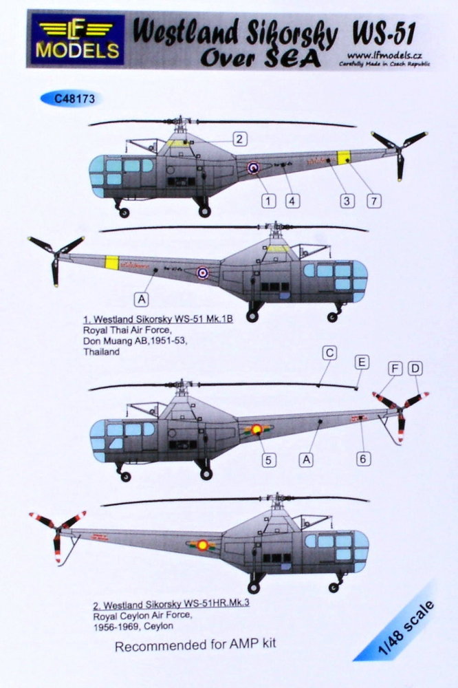 1/48 Decals Westland Sikorsky WS-51 over SEA