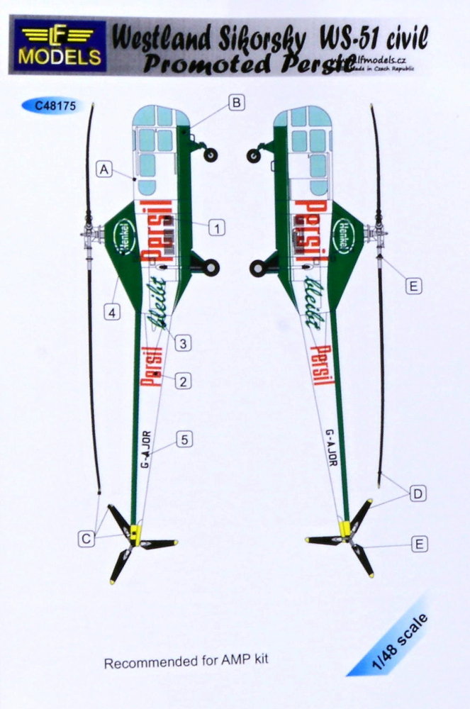 1/48 Decals Westland Sikorsky WS-51 Promot.PERSIL