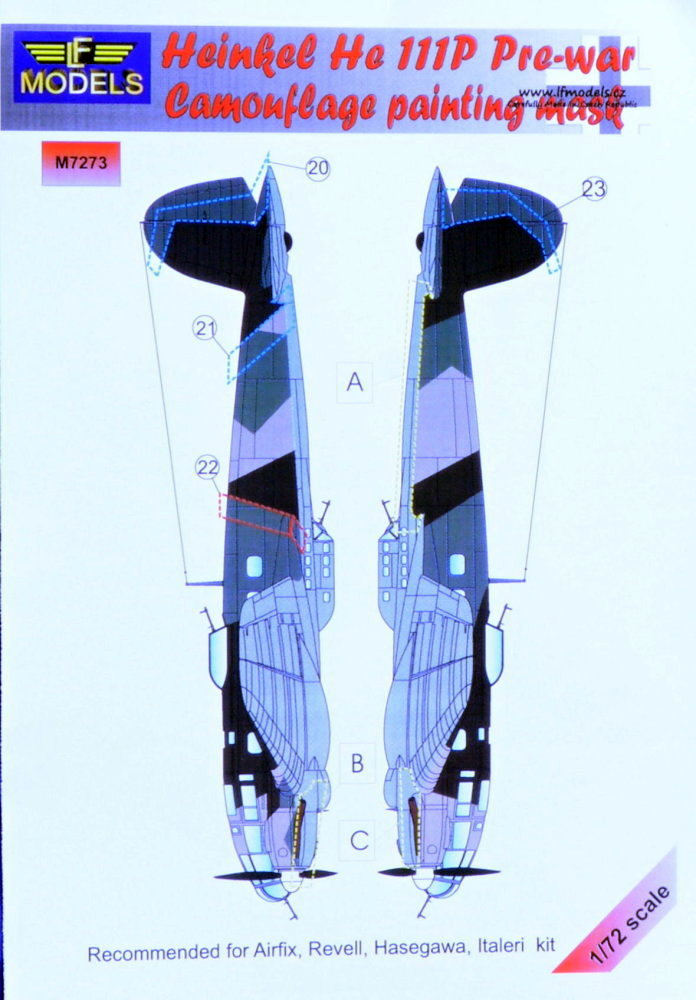 1/72 Mask He 111P Pre-war Camouflag painting