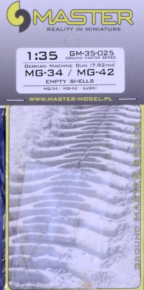 1/35 MG-34/MG-42 empty shells (25 pcs.)