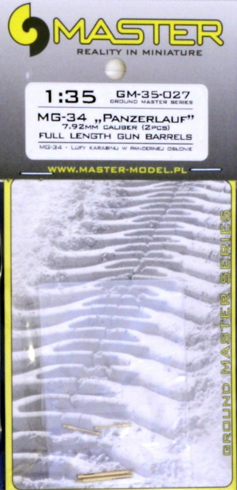 1/35 MG-34 'Panzerlauf' full length gun barrels