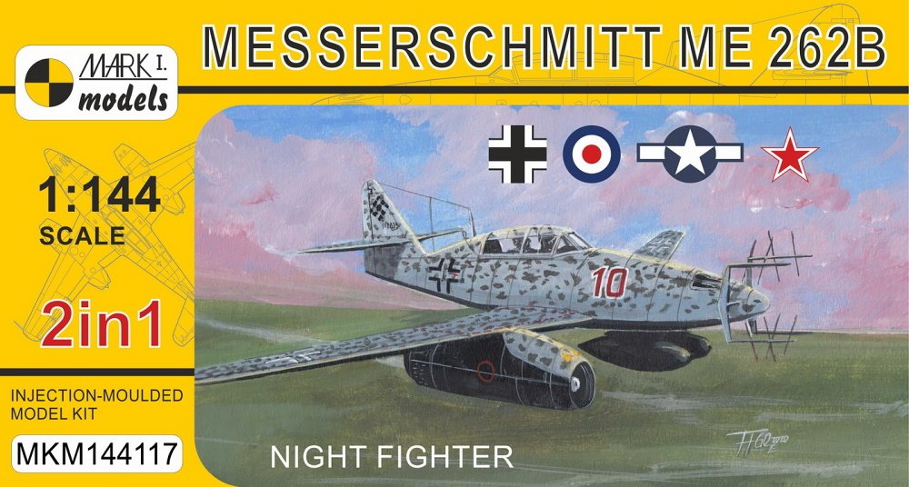 1/144 Me 262B 'Night Fighter' (2-in-1)